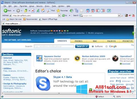 Skärmdump Sleipnir för Windows 8.1