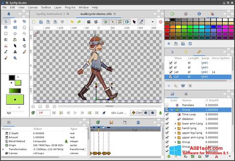 Skärmdump Synfig Studio för Windows 8.1