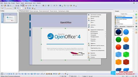 Skärmdump Apache OpenOffice för Windows 8.1