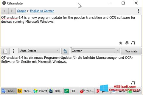 Skärmdump QTranslate för Windows 8.1