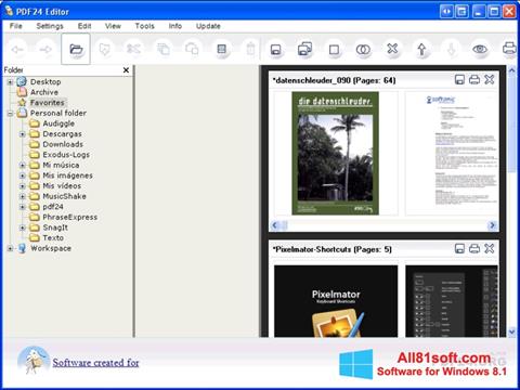 Skärmdump PDF24 Creator för Windows 8.1