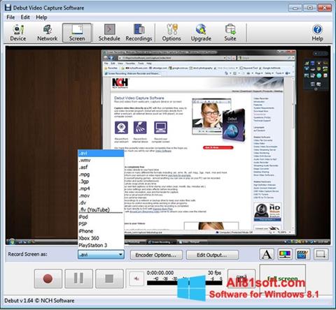 Skärmdump Debut Video Capture för Windows 8.1