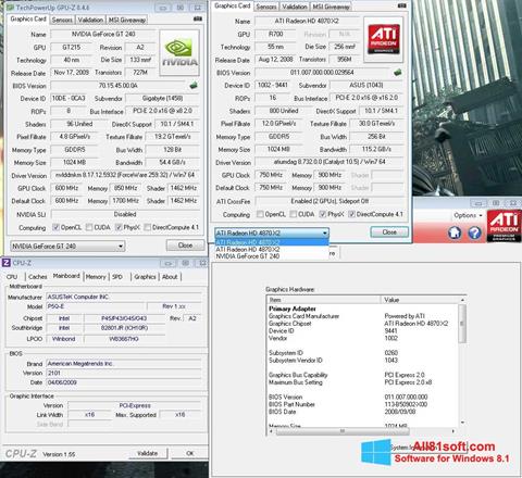 Skärmdump GPU-Z för Windows 8.1