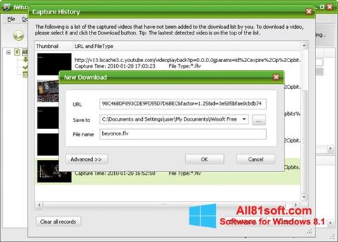 Skärmdump Free Video Catcher för Windows 8.1