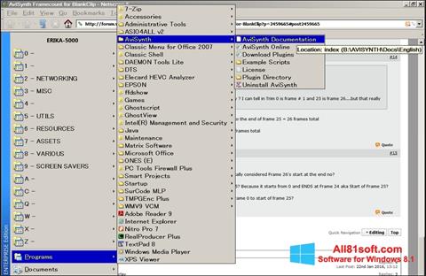 Skärmdump AviSynth för Windows 8.1