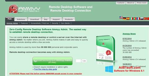 Skärmdump Ammyy Admin för Windows 8.1