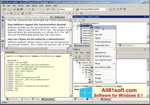 Skärmdump Reflector för Windows 8.1
