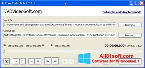 Skärmdump Free Audio Dub för Windows 8.1