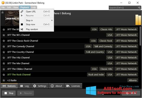 Skärmdump Screamer Radio för Windows 8.1