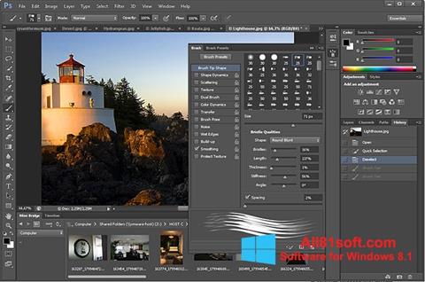 Skärmdump Adobe Photoshop för Windows 8.1