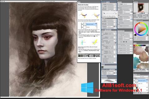 Skärmdump Corel Painter för Windows 8.1