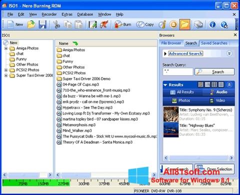 Skärmdump Nero Burning ROM för Windows 8.1