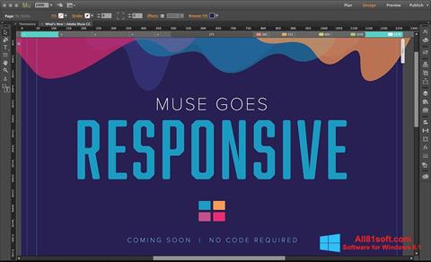 Skärmdump Adobe Muse för Windows 8.1