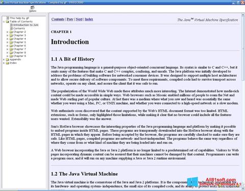 Skärmdump Java Virtual Machine för Windows 8.1