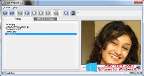 Skärmdump Fake Webcam för Windows 8.1