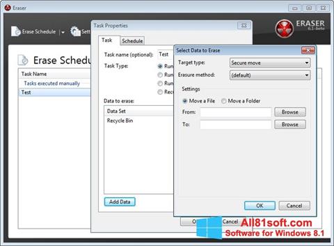 Skärmdump Eraser för Windows 8.1