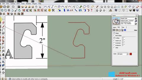 Skärmdump SketchUp för Windows 8.1