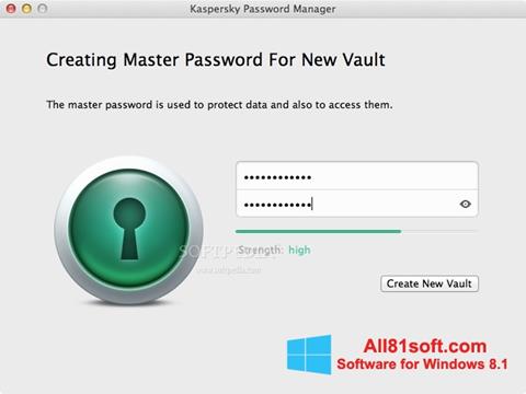 Skärmdump Kaspersky Password Manager för Windows 8.1