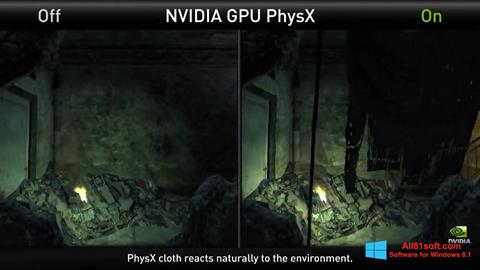 Skärmdump NVIDIA PhysX för Windows 8.1