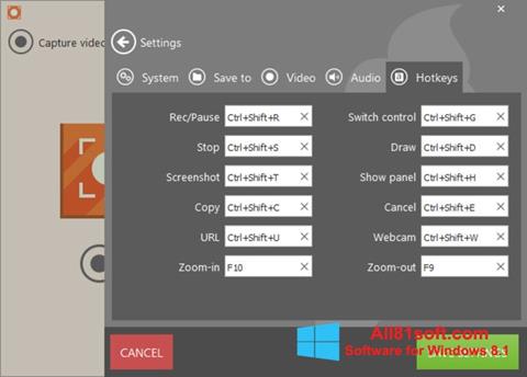 Skärmdump Icecream Screen Recorder för Windows 8.1