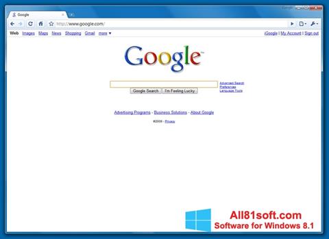 Skärmdump Google Chrome Beta för Windows 8.1