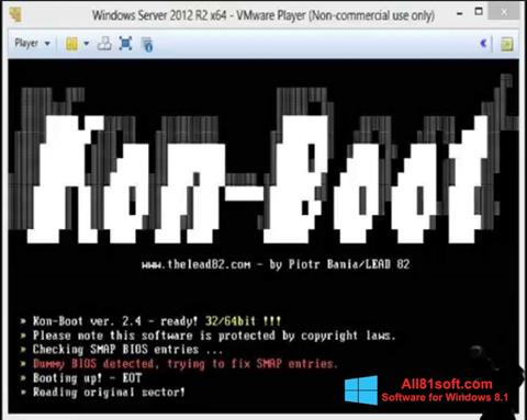 Skärmdump Kon-Boot för Windows 8.1