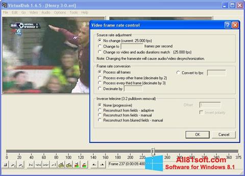 Skärmdump VirtualDubMod för Windows 8.1