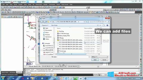 Skärmdump nanoCAD för Windows 8.1
