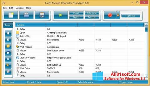 Skärmdump Mouse Recorder för Windows 8.1