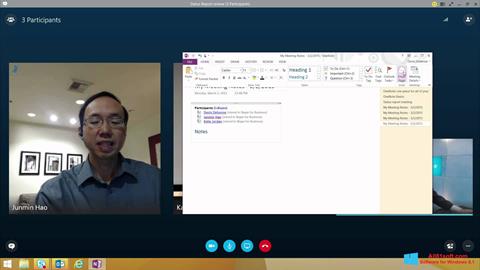 Skärmdump Skype for Business för Windows 8.1