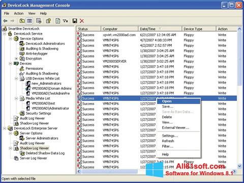Skärmdump DeviceLock för Windows 8.1