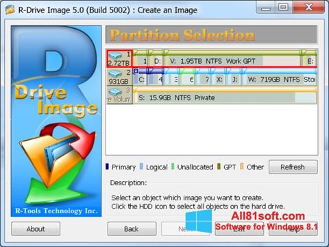 Skärmdump R-Drive Image för Windows 8.1