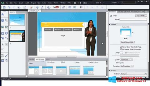 Skärmdump Adobe Captivate för Windows 8.1