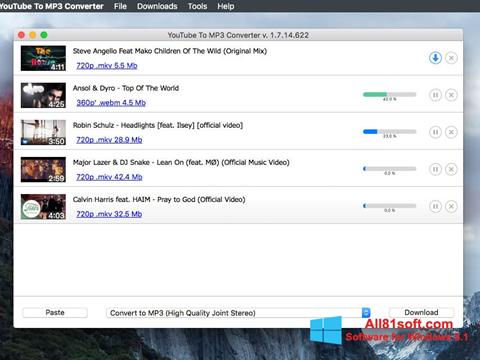 Skärmdump Free YouTube to MP3 Converter för Windows 8.1
