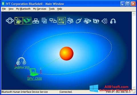 Skärmdump BlueSoleil för Windows 8.1