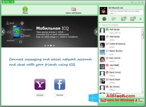 Skärmdump ICQ för Windows 8.1