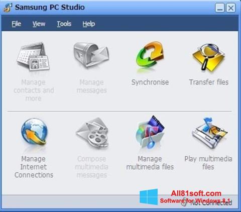 Skärmdump Samsung PC Studio för Windows 8.1