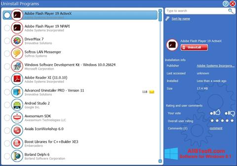 Skärmdump Advanced Uninstaller PRO för Windows 8.1