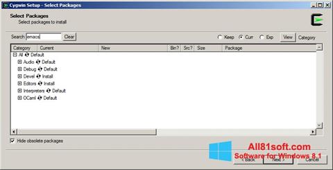 Skärmdump Cygwin för Windows 8.1