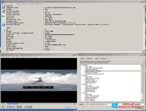 Skärmdump MediaInfo för Windows 8.1