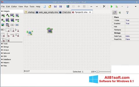 Skärmdump HiAsm för Windows 8.1
