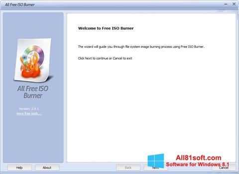 Skärmdump ISO Burner för Windows 8.1