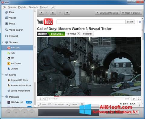 Skärmdump Miro för Windows 8.1