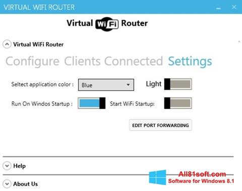 Skärmdump Virtual WiFi Router för Windows 8.1