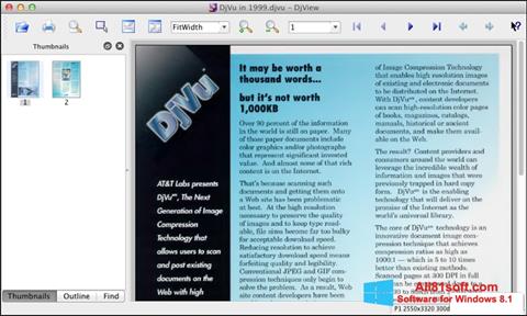 Skärmdump DjView för Windows 8.1