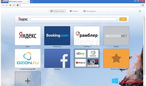Skärmdump Opera Next för Windows 8.1