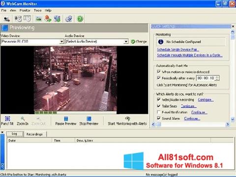 Skärmdump WebCam Monitor för Windows 8.1