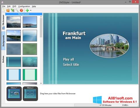 Skärmdump DVDStyler för Windows 8.1