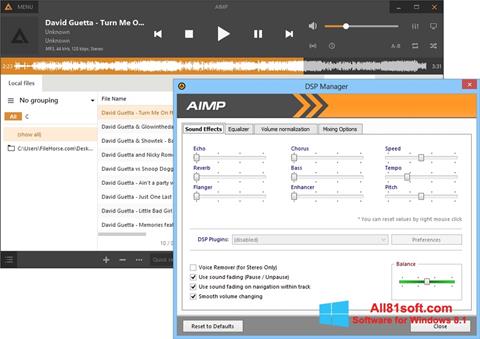 Skärmdump AIMP för Windows 8.1