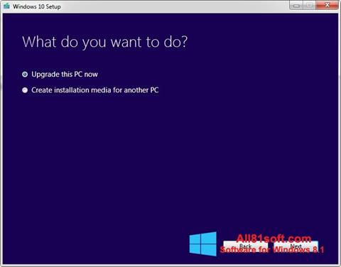 Skärmdump Media Creation Tool för Windows 8.1